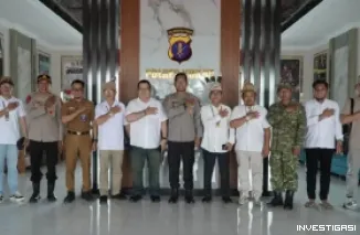 Kapolres Kukar Terima Kunjungan dan Silaturahmi Pemangku Adat Dayak Tabang di Mapolres Kukar