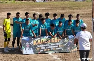 Kawal Perebutan Juara 3 Kades Cup Sungai Payang, Polsek Loa Kulu Pastikan Laga Kondusif