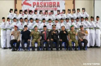 Paskibraka Kecamatan Samboja Resmi Dikukuhkan Setelah Menjalani Pelatihan