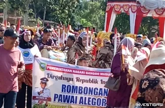 Pawai HUT RI ke-81 di Bonjol Meriah, Warga Kenalkan Sejarah Tuanku Imam Bonjol