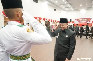 Pengukuhan Pasukan Pengibaran Bendera PASKIBRA Kecamatan Mandau Tahun 2026