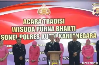 Polres Kukar Gelar Ramah Tamah Wisuda Purna Bakti Personel Polres Kukar