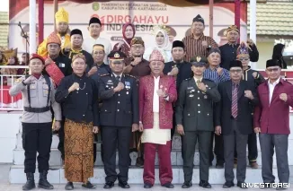Upacara Aubade HUT RI Ke-81 di Samboja Berlangsung Khidmat, Diikuti Sekitar 500 Peserta