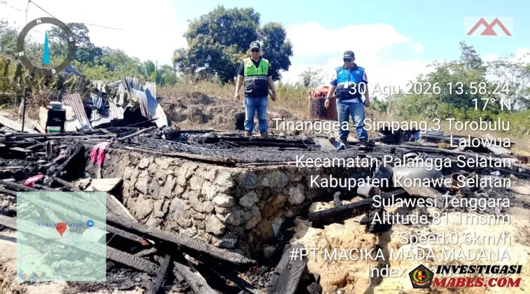 PT. Macika Masa Berikan Bantuan Tunai Kepada Warga Terdampak Kebakaran Desa Lalowuo