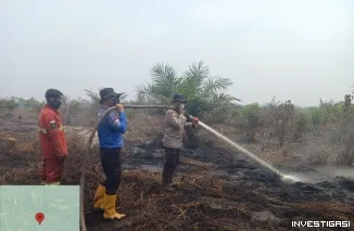 Api Belum Sepenuhnya Padam, Tim Gabungan Kembali Perkuat Penanganan Karhutla di Bengkalis