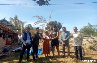 Baznas Konawe Selatan Salurkan Bantuan Kepada Korban Kebakaran di Desa Lalowua