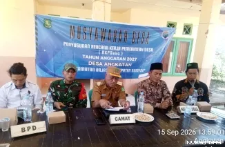Musdes Desa Angkatan Bahas Pembangunan Jalan, Penerangan dan Drainase, Warga Dorong Percepatan Pembangunan