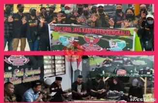 Grib Jaya DPC Kabupaten Bengkalis Gelar Aksi Sosial Bagi Masker Dan Acara Mendo'a