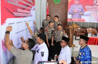 Kapolres Bengkalis dampingi Waka Polda Riau hadiri deklarasi Rumput Utara bersinar