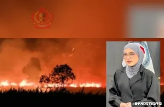 KARHUTLA: hutan terbakar atau di bakar
