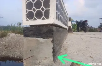 Kejanggalan Pembangunan Jembatan Hasil Temuan Komisi III DPRD Ternyata Belum Diperbaiki