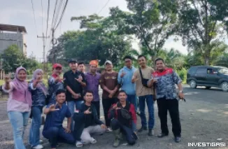 LSM GMAS & Team Kreator langkat Pantau Langsung Pekerjaan Jalan Lintas Medan Banda Aceh