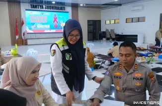 Peringati Hari Jadi Ke-75 Humas Polri, Polres Bengkalis Gelar Aksi Kemanusiaan Donor Darah
