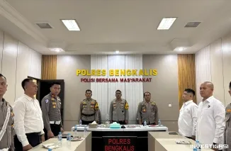 Polres Bengkalis ikuti penyuluhan hukum KUHP dan KUHP baru melalui metode QUADRA LEX SYISTEM