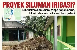 PROYEK SILUMAN DI SIKAYAN! Dikerjakan Diam-Diam, Tanpa Papan Nama, Dinas Pertanian Sama Sekali Tak Tahu &mdash; Dua Sejoli Diduga Monopoli Proyek